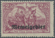 ** Memel: 2,50 Mk. Seltene Farbe Dunkelbraunlila, Postfrisches Qualitätsstück Der Rarität, Gepr. Klein, - Memel (Klaïpeda) 1923