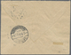 Br Memel: 1921, 3 Kleine R-Briefe Von Memel Nach Danzig Mit Rotem L2 "Mit Luftpost Befördert/Flugpostam - Memelland 1923