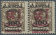 * Memel: 1923, 30 C. Auf 400 M. Auf 1 L. Braun Im Waagerechten Paar Mit Aufdruck In Type II Und III, U - Memel (Klaïpeda) 1923