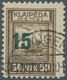 O Memel: 1923, 15 C. Auf 50 M. Grünaufdruck, Aufdrucktype I Ohne Striche, Sauber Gestempelt, Kabinett, - Memel (Klaïpeda) 1923