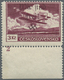 * Sudetenland - Maffersdorf: 1938, 3 Kc. Flugpost, Unterrandstück Mit Plattennummer "2", Ungebraucht, - Sudetenland