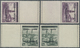 ** Dt. Besetzung II WK - Böhmen Und Mähren: 1939, 4 Kc. Und 10 Kc. Mit Senkrechten Anhängem Leerfeld Un - Occupation 1938-45