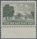** Dt. Besetzung II WK - Böhmen Und Mähren - Zulassungsmarke (Theresienstadt-Marke): Theresienstadt Gez - Bezetting 1938-45