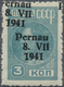 ** Dt. Besetzung II WK - Estland - Pernau (Pärnu): 1941, Freimarke 3 K Dunkelgrünlichblau, Postfrischer - Occupation 1938-45