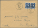 Br Dt. Besetzung II WK - Frankreich - Dünkirchen: 1940, 50 C. Blau Im Senkrechten Paar Mit Aufdrucktype - Occupation 1938-45