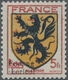 * Dt. Besetzung II WK - Frankreich - Festung Lorient: 1945, 5 Fr. Provinzwappen Flandern, Ungebrauchte - Bezetting 1938-45