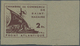 (*) Dt. Besetzung II WK - Frankreich - St. Nazaire: Schiffszeichnung 2 Fr. UNGEZÄHNT, Extrem Seltene Var - Occupation 1938-45