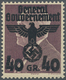 ** Dt. Besetzung II WK - Generalgouvernement: 1940, 40 Gr. Auf 30 Gr. Braunpurpur, Postfrisch In Der Ty - Occupation 1938-45