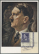 Br Dt. Besetzung II WK - Generalgouvernement: 1944. Maximumkarte "Hitler" Mit Pass. Marke 84gr+1zl (ER- - Bezetting 1938-45