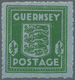 Delcampe - **/Br Dt. Besetzung II WK - Guernsey: 1942, 1/2 P. Grün Und 1 Penny Auf Bläulichem Banknotenpapier Postfri - Bezetting 1938-45