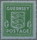 Delcampe - **/Br Dt. Besetzung II WK - Guernsey: 1942, 1/2 P. Grün Und 1 Penny Auf Bläulichem Banknotenpapier Postfri - Occupation 1938-45