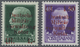 ** Dt. Besetzung II WK - Kotor: 1944, Freimarken Von Italien Mit Aufdruck, 1 Lire Auf 25 Cent. Und 1,50 - Bezetting 1938-45