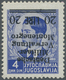 ** Dt. Besetzung II WK - Montenegro: 1943, 20 L. Auf 4 Dinar Als Postfrischer Einzelwert In Der Type "I - Occupation 1938-45