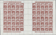 ** Dt. Besetzung II WK - Serbien: 1942, 1,50 Din Rotbraun Serbische Klöster Als Kompletter Bogen Mit 5 - Occupation 1938-45