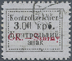 O Dt. Besetzung II WK - Ukraine - Sarny: 1941, 3 Krb. Mit Rotem Aufdruck, Gestempelt, Signiert Pickenp - Occupation 1938-45