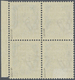 **/* Dt. Besetzung II WK - Zara: 1943, 1,25 Lire Freimarke Von Italien Mit Aufdruck Im 4-er Block Bom Rec - Bezetting 1938-45
