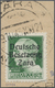 Brfst Dt. Besetzung II WK - Zara: 1943, Freimarke Mit Echtem Aufdruck 20 L Hellgelbgrün Auf Briefstück, En - Occupation 1938-45