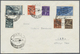 Br Dt. Besetzung II WK - Zara: 1943, Flugpostmarken Mit Aufdruck  25 C., 50 C., 80 C. Und1 Lire In Type - Bezetting 1938-45