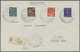 Br Dt. Besetzung II WK - Zara: 1943, Flugpostmarken Mit Aufdruck  25 C., 50 C., 80 C. Und1 Lire In Type - Occupazione 1938 – 45