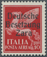 ** Dt. Besetzung II WK - Zara: 1943, 10 Lire Schwärzlichrosa, Aufdruck Type I,  Farbfrisches Exemplar I - Bezetting 1938-45