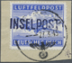 Brfst Feldpostmarken: 1945, Insel Leros Durchstochen Mit Schwarzblauviolettem Aufdruck, Type I Mit Normste - Andere & Zonder Classificatie