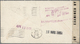 Br Zensurpost: 1945/1947, USA, 30 C Prexie EF Auf Brief Mit Ma-Stpl. U.S.-NAVY, APR 4 1945, Nach Walldü - Andere & Zonder Classificatie