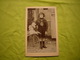 Belle Photo Ancienne N&B Enfant Avec Jouets Vélo Cheval Sur Carton   10.5 X 16 Cm - Personnes Anonymes