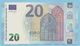 RARE U002F5 UNC NUMEROTATION INVERSE / LOW NUMBER UB***000005* ! UNC - 20 Euro