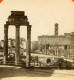 Italie Rome Forum Romain Foro Romano Ancienne Stereo Photo D'Alessandri 1865 - Stereoscopic