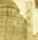 Italie Florence Cathedrale Santa Maria Del Fiore Campanile Ancienne Stereo Photo 1865 - Stereoscopic