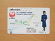 Japon Japan Free Front Bar, Balken Phonecard - 110-4797 / JAL - Airplanes