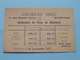 Charles DIEU ( Anthracite Quaregnon ) Anno 1937 ( Zie/voir Foto Voor Details ) CP / Briefkaart / Reclame-Pub !! - Quaregnon
