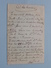 Assurances Georges DUEZ Quaregnon - Anno 1913 > Frameries ( Zie/voir Foto Voor Details ) Briefkaart / CP ! - Quaregnon