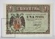 Spain/ España 1 Pesetas/ Ptas Spanish Banknote - Issued 1938, A Series - UNC Quality - 1-2 Pesetas