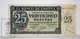 Spain/ España 25 Pesetas/ Ptas Spanish Banknote - Issued 1936, A Series - EF Quality - 25 Pesetas