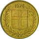 Monnaie, Iceland, 50 Aurar, 1974, TTB+, Nickel-brass, KM:17 - Islande