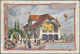 GA Thematik: Ballon-Luftfahrt / Balloon-aviation: 1903/1908, Bayern. Lot Mit 1 Privat-Postkarte 5 Pf Wappen "Volksfest N - Trees