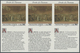 ** Thematik: Kunst / Art: 1992, UN Geneva. IMPERFORATE Inscription Block Of 6 (3 Stamps And 3 Labels) For The 50c Value  - Other & Unclassified