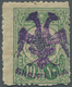** Albanien: 1913, Double Headed Eagle Overprints, 10pa. Green With VIOLET Overprint, Unmounted Mint. Certificate - Albania