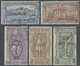 * Thematik: Olympische Spiele / Olympic Games: 1900/1901, Greece. Set Of 5 Olympic Stamps From 1896 With Red A.M. Overpr - Other & Unclassified