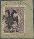 Brrst Albanien: 1913, Double Headed Eagle Overprints, 5pi. Violet, Normal Rough Perforation With Round Corner At Low - Albanie