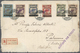 Br Albanien: 1919. Registered Cover Franked With Set Of 6 "Star". Creased. (set Complete For Illustration Number - Albanie