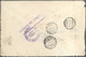 Br Albanien: 1919. Registered Cover Franked With Set Of 6 "Star". Creased. (set Complete For Illustration Number - Albanie