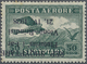 * Albanien: 1928, Flugpostmarke 50 Q. Dunkelgrün Mit KOPFSTEHENDEM Vierzeiligen Aufdruck, Ungebraucht Mit Falz U - Albania