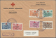 Br Albanien: 1946, Red Cross Congress, Complete Set Of Six Values On Pre-printed Envelope "CROIX-ROUGE ALBANAISE" - Albania
