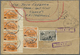 Br Albanien: 1949, Attractive Franking On Front/on Reverse Of Registered Cover From "TIRANE 1.10.49" To England W - Albanie