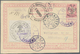 GA Albanien - Ganzsachen: 1913, Postal Stationery Card 20pa Red (black Handstamp) Additionally With 1gr Grey, Tie - Albanie