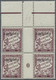 ** Andorra - Französische Post - Portomarken: 1930. Duval 50c. Bloc De 4, Un Exemplaire Type II (5 Retouché, Case - Covers & Documents