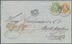 Br Belgien: 1872. Envelope Addressed To Sweden Bearing Yvert 30, 10c Green And Yvert 33, 30c Bistre Tied By Gand - Other & Unclassified