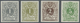 (*) Belgien: 1884/88, Proofs For The Cypher And Lion Issue With 1 C. Green, 1 C. Grey, 2 C. And 5 C.. According To - Autres & Non Classés